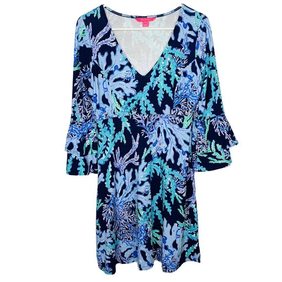 Lilly Pulitzer Raina Dress M Indigo 